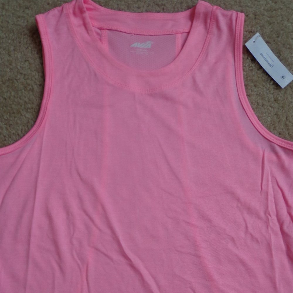 Pink tank top by Avia, size small (4-6) breathable